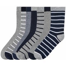 Pepperts Chlapčenské ponožky, 7 párov pruhy/sivá/navy modrá