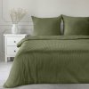Takoy Obliečky 140x200 cm, 2-dielna súprava, bavlnený satén, olivová s jemnými prúžkami VERA-HF-476600 | 140 x 200 cm