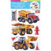 IMPOL TRADE 3D samolepky stavebné stroje SLK-1055 rozmer 41 x 29 cm
