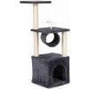 Petsi 4-úrovňové zábavné centrum a škrabadlo pre mačky 94cm - Tmavosivé Petsi