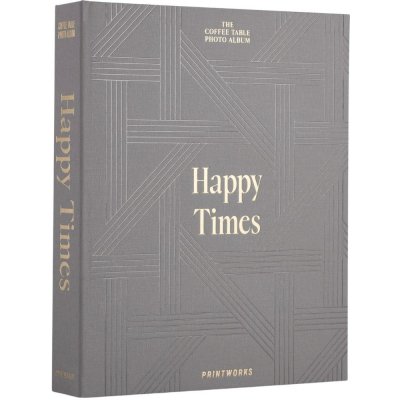 Fotoalbum HAPPY TIMES, šedá, Printworks