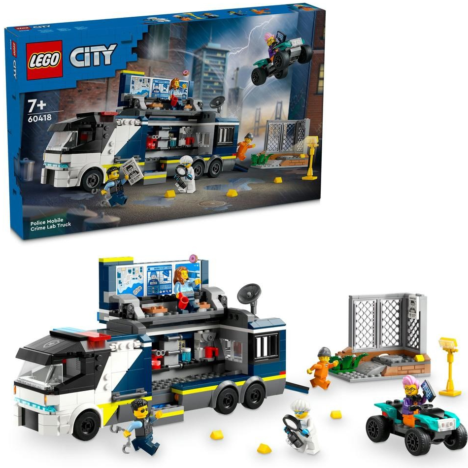 LEGO® City 60418 Mobilné kriminalistické laboratórium policajtov