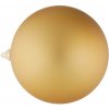 DECOLED Plastová guľa, priemer 20 cm, zlatá, matná