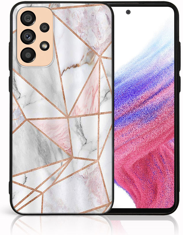 Púzdro PROTEMIO 47902 MY ART Ochranný obal Samsung Galaxy A53 5G -PINK MARBLE (143)