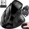 Vertikálna vertikálna myš RENEW FORCE Bezdrôtová WiFi Bluetooth PRO