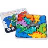 Drevené puzzle Dinosaury