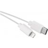 Kabel USB-C 2.0 / Lighting MFi, EMOS SM7015W, 1 m, bílý