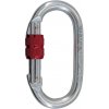 Karabína Camp Steel Oval Standard Lock Farba: červená/strieborná