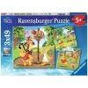 RAVENSBURGER Puzzle Medvídek Pú 3x49 dílků