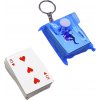 Prívesok na kľúče, hracie karty, modré