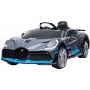 JOKO Elektrické autíčko Bugatti Divo, penové kolesá, odpružené, kožené sedadlo, USB, sivé-šedé