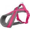 Nylonový postroj PREMIUM podšitý - fuchsiová L-XL:hrudník:70-110cm/25mm