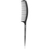 Janeke Carbon Fibre Fashion Comb with a long tail and wavy frame hrebeň na vlasy 21,5 x 3 cm 1 ks