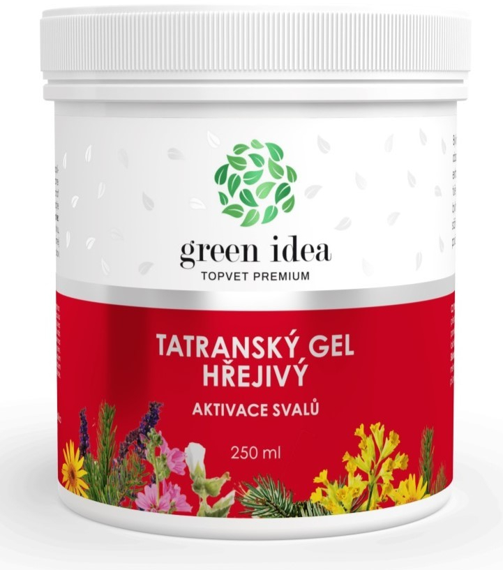 Green Idea Tatranský bylinný gél hrejivý 250 ml