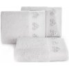 Eurofirany Luxusná osuška, uterák Kamila - svetlo sivá svetlošedá Bavlna 50x90 cm