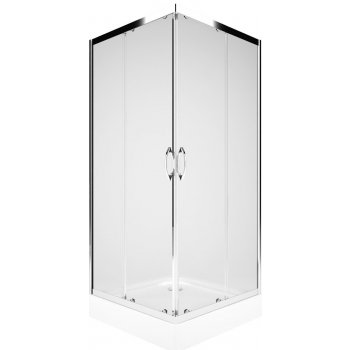 KOLO REKORD štvorcový sprch. kút 90 cm, číre sklo 89 91 x 190 cm strieborná lesklá PKDK90222003