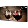 Foto obraz na plátne Dve pohára vína 100x50 cm