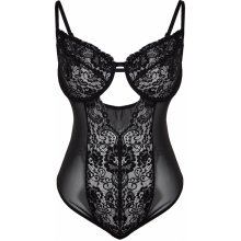 Trendyol Curve Black Window/Cut Out Lace Bodysuit