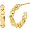 Michael Kors Fashion pozlátené náušnice kruhy Astor Link MKC171100710