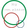 Gumičky slabé, červené, priemer 6cm, 50g