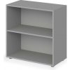 Skriňa otvorená nízka 1 polica Lenza Wels, 79,8x80x40,4cm, sivá