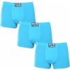 3PACK pánske boxerky Styx klasická guma svetlo modré (3Q1169) XXL 120 dní na výmenu alebo vrátenie tovaru!