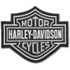 Moto nášivka Harley Davidson Bar and Shield BW XXL na chrbát