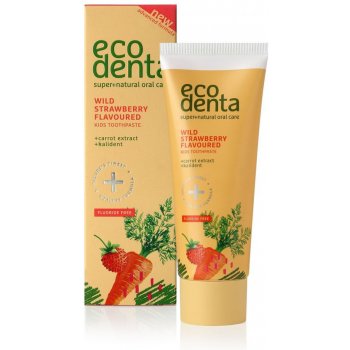 Ecodenta zubná pasta s jahodovou príchuťou pre deti (Wild Strawberry Scented Toothpaste For Children) 75 ml