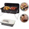 Uhlíkový gril BBQ Time 35 x 25 cm