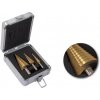Stupňovité vrtáky, sada 3 kusů 4-32mm - QUATROS QS14414
