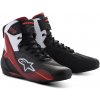ALPINESTARS topánky FASTER-4 čierna/biela/tmavo červená 2025 - 45,5