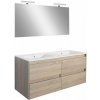 Porto Prime 120 kompletný kúpeľňový nábytok vo farbe dub sonoma