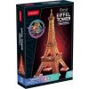 CUBICFUN 3D puzzle svítící Eiffelova věž 51 ks