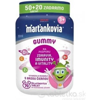 Walmark Marťankovia Gummy s bazou ciernou 50 + 20 tabliet