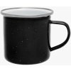 Origin Outdoors Smaltovaný hrnček so širokým okrajom 360 ml ČIERNY