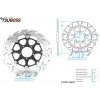 Tsuboss Kotúč brzdový (320/72/5D) - zubatý dizajn - Ducati Monster + Hypermotard + Hyperstrada + Superšport + Multistrada + Diavel + XDiavel