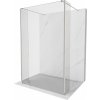 MEXEN/S - Kioto Sprchová zástena WALK-IN voľne stojaca 125 x 30 x 30, transparent, nikel kartáčovaná 800-125-030-222-97-00-030