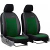 Autopoťahy Exclusive Alcantara 1+1 predné (Alcantara-koža) zeleno-čierne Pok-ter