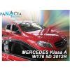 Deflektory - protiprievanové plexi Mercedes A W176 5D 2012 - 2018