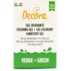Gelová barva zelená 28 g Decora