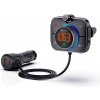 SAVIO FM transmitter, Bluetooth 5.0, nabíječka QC/PD 3.0, ENC, AUX OUT, Micro SD, TR-14, černá barva