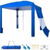 VEVOR Plážový stan 2,4x2,4M Plážový slnečník s bočnou stenou Modrý