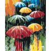 ZUTY Maľovanie podľa čísel - FAREBNÉ DÁŽDNIKY Rámovanie: bez rámu a bez vypnutia plátna, Rozmer: 40x50 cm