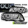 Tuning-tec PREDNÉ SVETLOMETY ANJELSKÉ OČI LED CHROME pasujú na BMW E46 05.98-08.01 S/T