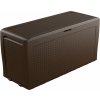 KETER RATTAN BOX 270 L hnedý (246962) - plastový úložný box