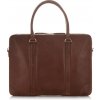 Paolo Peruzzi Kožená taška na notebook IN-18-BR | hnedá IN-18-BR