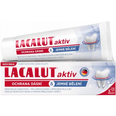Lacalut aktív zubná pasta ochrana ďasien & jemné bielenie 100 ml
