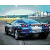 ZUTY Maľovanie podľa čísel - ŠPORTOVÉ MODRÉ AUTO FERRARI Rámovanie: vypnuté plátno na rám, Rozmer: 80x100 cm