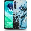 Picasee silikónový prehľadný obal pre Motorola Moto G8 - Organic blue