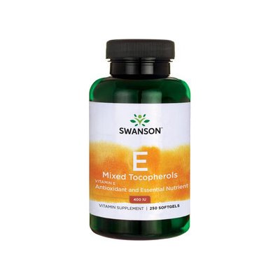 Swanson Vitamin E Mixed Tocopherols 250 ks, gélové tablety, 400 IU (268 mg)